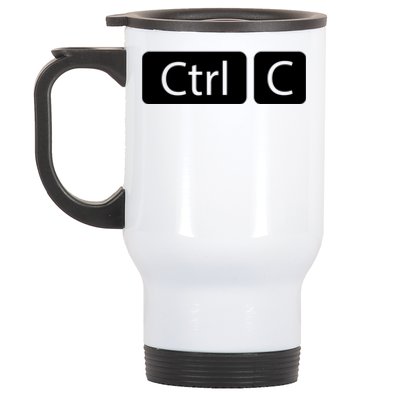 Control Copy Paste Ctrl+c Gift Stainless Steel Travel Mug