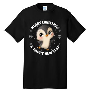 Cute Christmas Penguin Merry Christmas & Happy New Year Tall T-Shirt