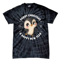 Cute Christmas Penguin Merry Christmas & Happy New Year Tie-Dye T-Shirt