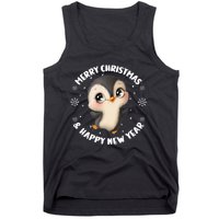 Cute Christmas Penguin Merry Christmas & Happy New Year Tank Top