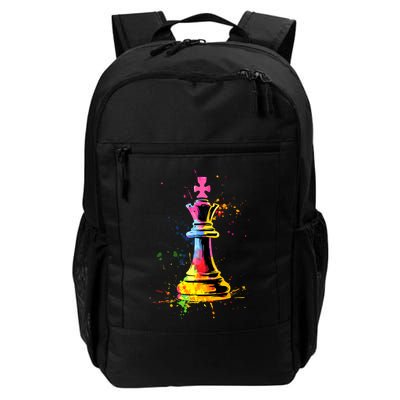 Colorful Chess Piece Chess Player Daily Commute Backpack