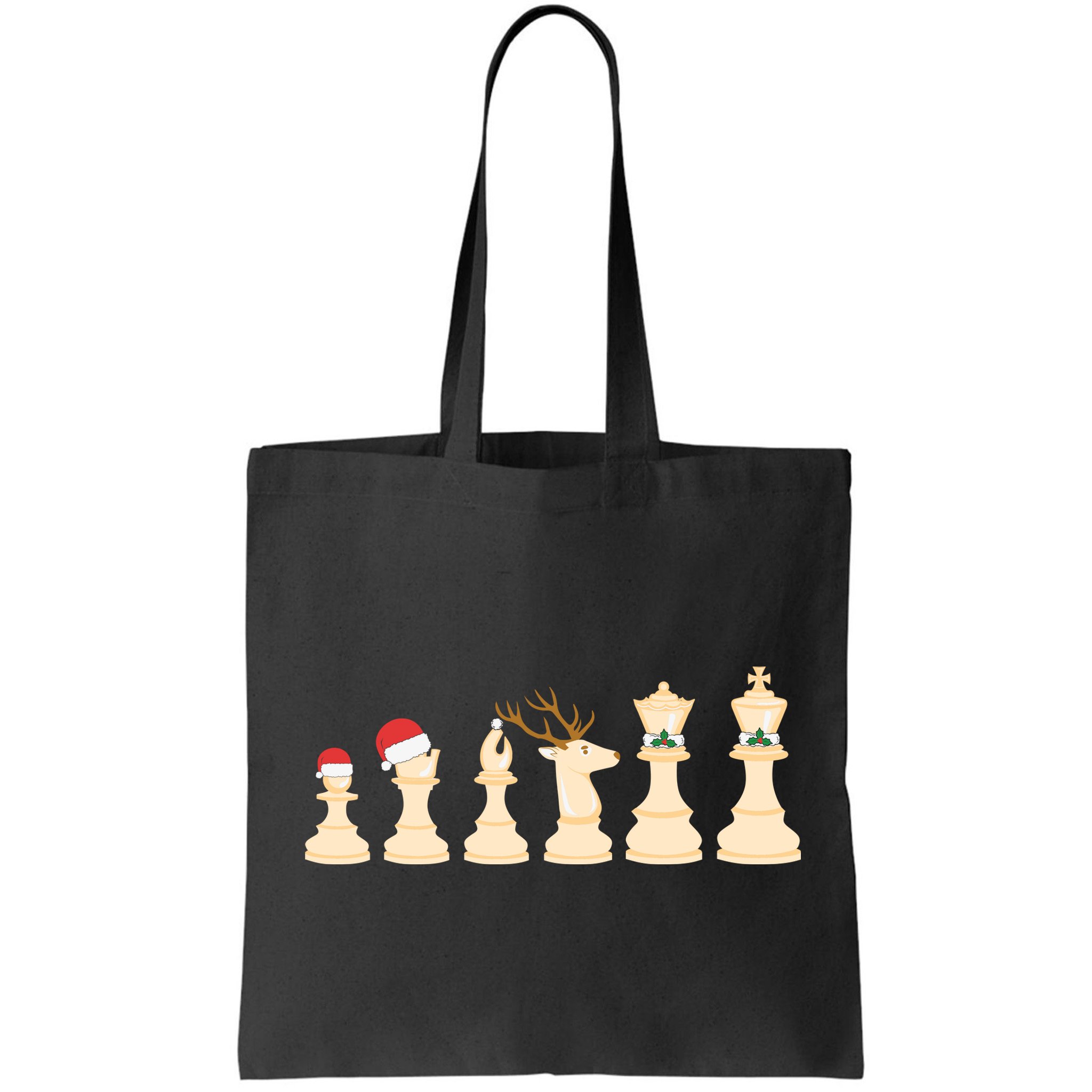 Christmas Chess Pieces Xmas Lights Santa Chess Player Bag