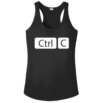 Control Copy Paste Ctrl+c Gift Ladies PosiCharge Competitor Racerback Tank