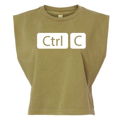 Control Copy Paste Ctrl+c Gift Garment-Dyed Women's Muscle Tee