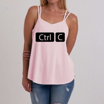 Control Copy Paste Ctrl+c Gift Women's Strappy Tank