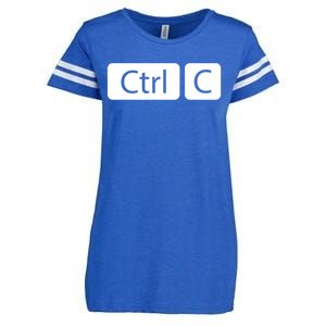 Control Copy Paste Ctrl+c Gift Enza Ladies Jersey Football T-Shirt