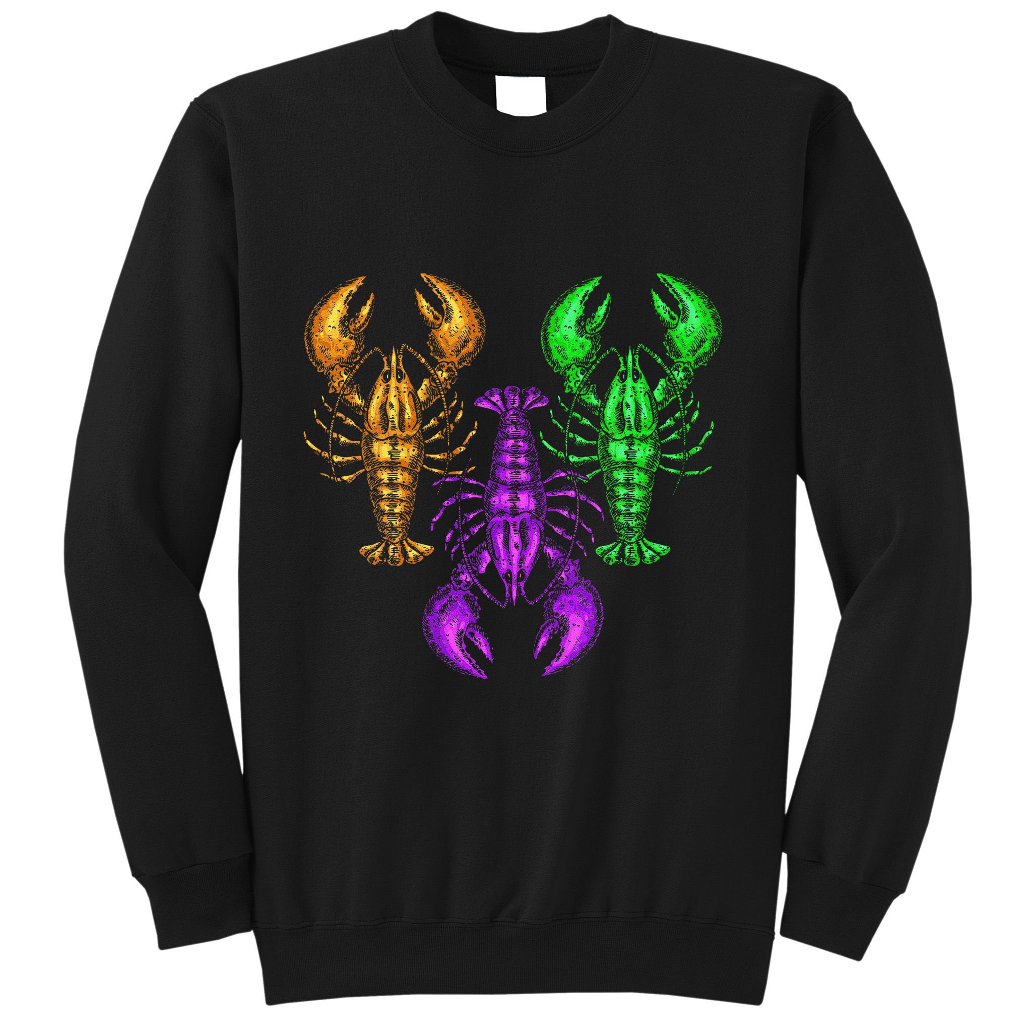 Carnival Costume Party Parade Crawfish Lover Gift Mardi Gras Sweatshirt