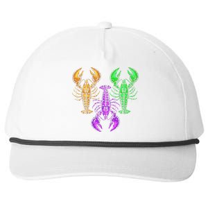 Carnival Costume Party Parade Crawfish Lover Gift Mardi Gras Snapback Five-Panel Rope Hat