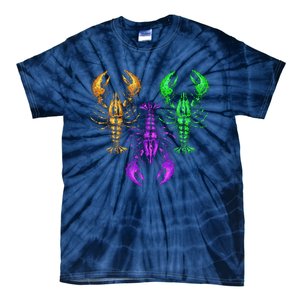 Carnival Costume Party Parade Crawfish Lover Gift Mardi Gras Tie-Dye T-Shirt