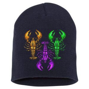 Carnival Costume Party Parade Crawfish Lover Gift Mardi Gras Short Acrylic Beanie