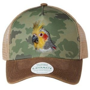 Captivating Cockatiel Portrait Legacy Tie Dye Trucker Hat