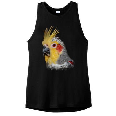 Captivating Cockatiel Portrait Ladies PosiCharge Tri-Blend Wicking Tank