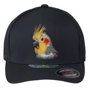 Captivating Cockatiel Portrait Flexfit Unipanel Trucker Cap