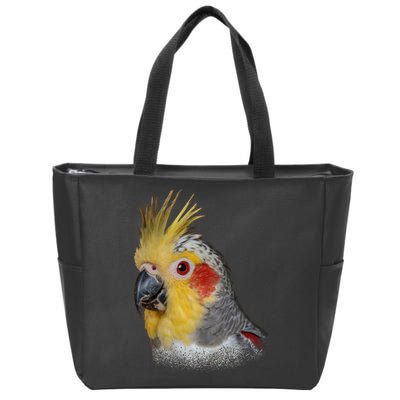 Captivating Cockatiel Portrait Zip Tote Bag