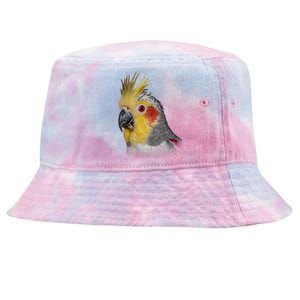 Captivating Cockatiel Portrait Tie-Dyed Bucket Hat