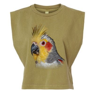 Captivating Cockatiel Portrait Garment-Dyed Women's Muscle Tee