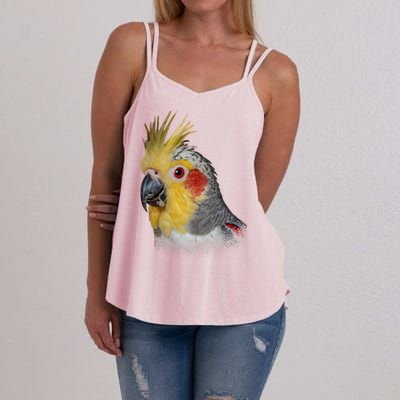 Captivating Cockatiel Portrait Women's Strappy Tank