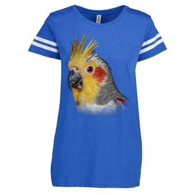 Captivating Cockatiel Portrait Enza Ladies Jersey Football T-Shirt