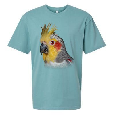 Captivating Cockatiel Portrait Sueded Cloud Jersey T-Shirt