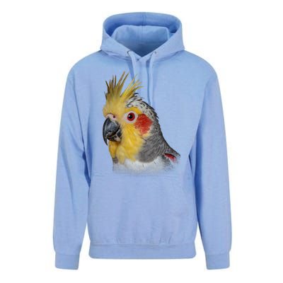 Captivating Cockatiel Portrait Unisex Surf Hoodie