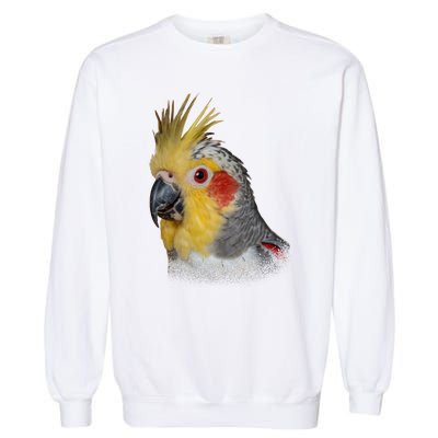 Captivating Cockatiel Portrait Garment-Dyed Sweatshirt