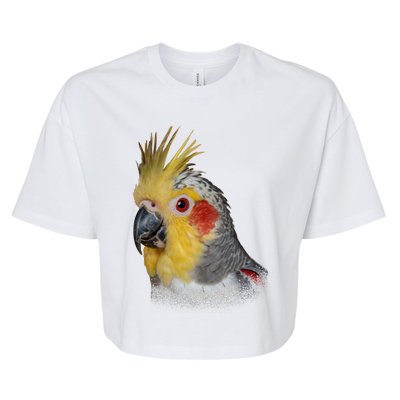 Captivating Cockatiel Portrait Bella+Canvas Jersey Crop Tee