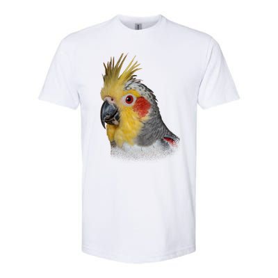 Captivating Cockatiel Portrait Softstyle CVC T-Shirt