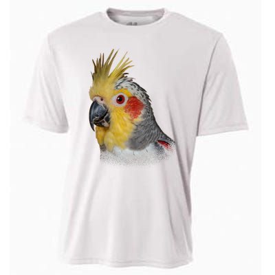 Captivating Cockatiel Portrait Cooling Performance Crew T-Shirt