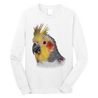 Captivating Cockatiel Portrait Long Sleeve Shirt