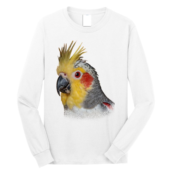 Captivating Cockatiel Portrait Long Sleeve Shirt