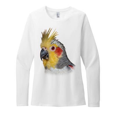 Captivating Cockatiel Portrait Womens CVC Long Sleeve Shirt