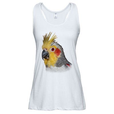 Captivating Cockatiel Portrait Ladies Essential Flowy Tank