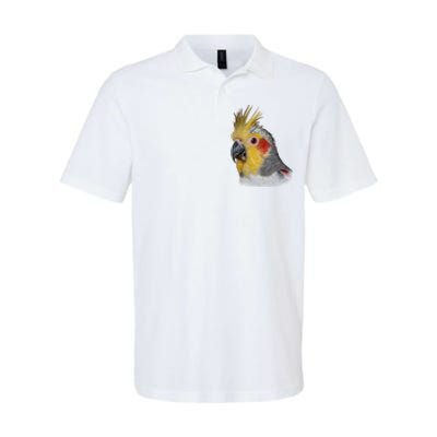 Captivating Cockatiel Portrait Softstyle Adult Sport Polo