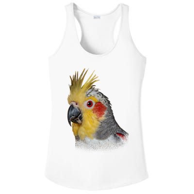 Captivating Cockatiel Portrait Ladies PosiCharge Competitor Racerback Tank