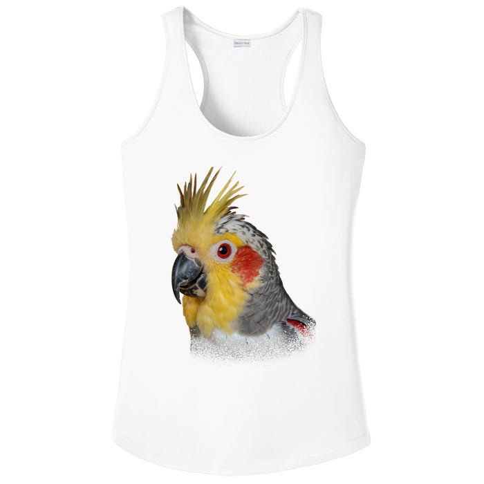 Captivating Cockatiel Portrait Ladies PosiCharge Competitor Racerback Tank