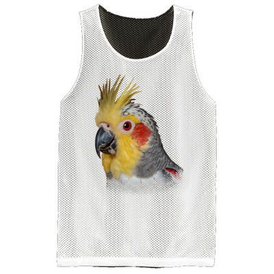 Captivating Cockatiel Portrait Mesh Reversible Basketball Jersey Tank