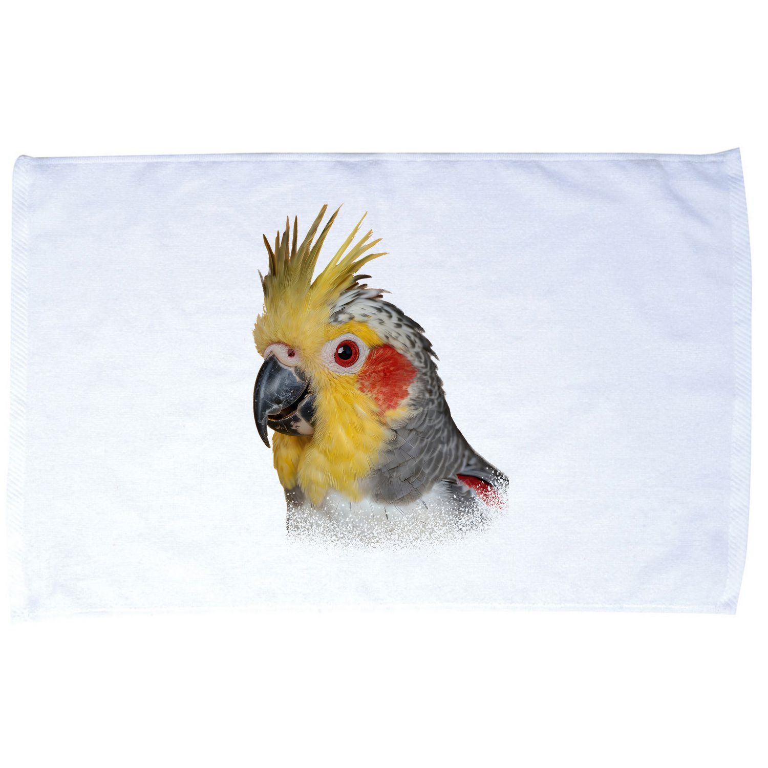 Captivating Cockatiel Portrait Microfiber Hand Towel