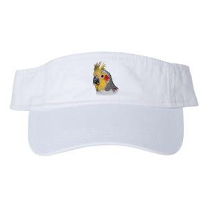 Captivating Cockatiel Portrait Valucap Bio-Washed Visor