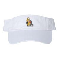 Captivating Cockatiel Portrait Valucap Bio-Washed Visor