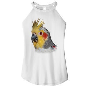 Captivating Cockatiel Portrait Women's Perfect Tri Rocker Tank