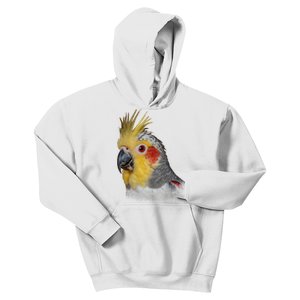 Captivating Cockatiel Portrait Kids Hoodie