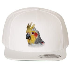 Captivating Cockatiel Portrait Wool Snapback Cap