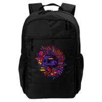 Cool Colorful Punk Mohawk Skull Backpack