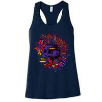 Cool Colorful Punk Mohawk Skull Womens Tank Top