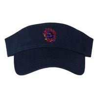 Cool Colorful Punk Mohawk Skull Valucap Bio-Washed Visor