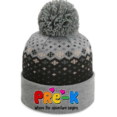 Cute Colorful Pre K Where The Adventure Begins The Baniff Cuffed Pom Beanie