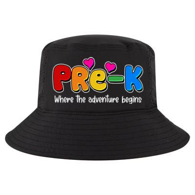 Cute Colorful Pre K Where The Adventure Begins Cool Comfort Performance Bucket Hat