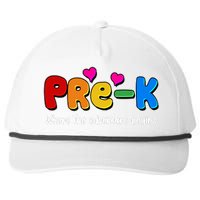 Cute Colorful Pre K Where The Adventure Begins Snapback Five-Panel Rope Hat