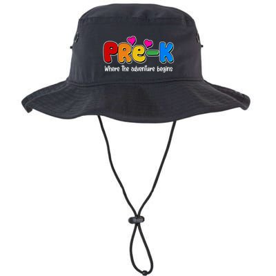 Cute Colorful Pre K Where The Adventure Begins Bucket Hat
