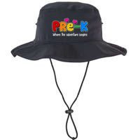 Cute Colorful Pre K Where The Adventure Begins Bucket Hat